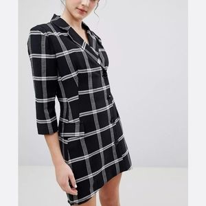 Bershka Check Shirt Dress